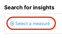Select a measure link