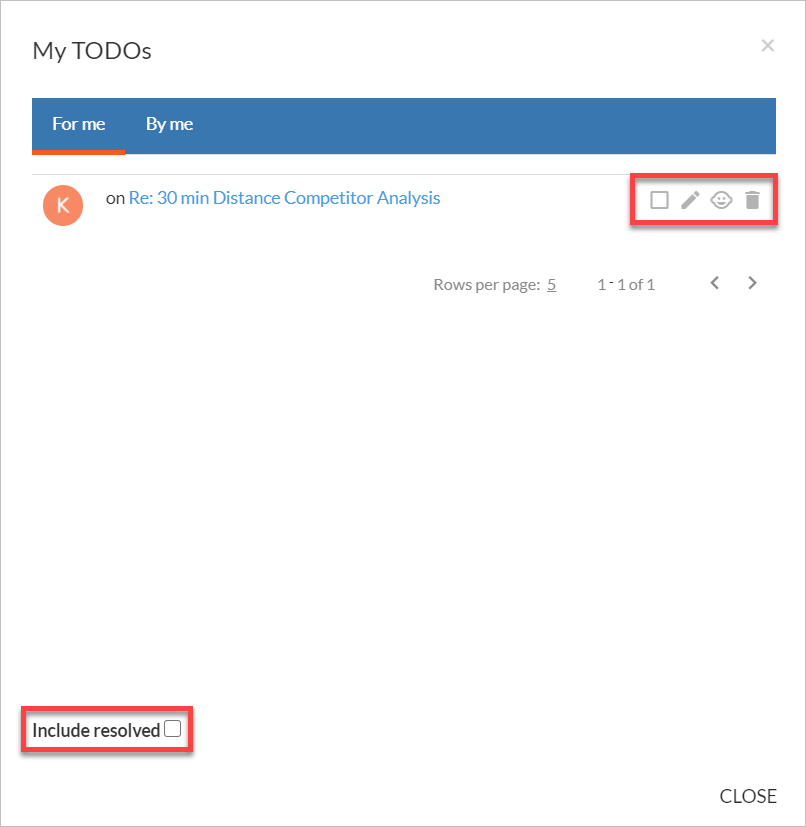 Screenshot how to update a ToDo task.