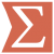 Orange polygon containing white sigma symbol.