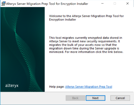 Run the installer of the Migration Prep Tool.