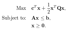 Image of optimization equation